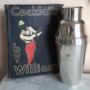 Cocktail Shaker ca. 1930 – versilbert – W. Shammon & Sons, Birmingham – aus dem legendären Londoner Hotel “THE DORCHESTER”