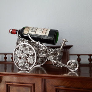 Rarität 19. Jahrhundert – “Chariot à vin” – versilberter Dekantierwagen von Christofle – aus dem Ritz-Carlton Restaurant eines Luxusdampfers der HAPAG