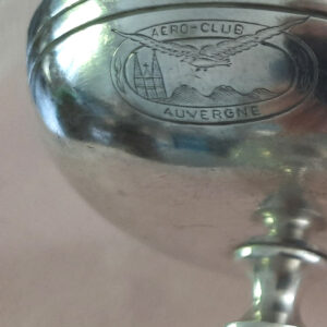 Frankreich ca. 1925 – 6 versilberte Eis-Cups – Pariser Silberschmiede – Provenienz: Aero Club Clermont Ferrand