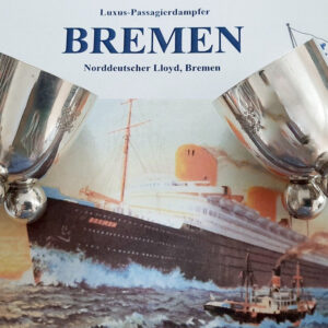 2 maritime Schnapsbecher von 1929 – versilbert – WMF – Künstler-Entwurf – TS “BREMEN”, Norddeutscher Lloyd