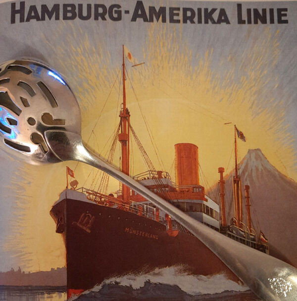 Art Déco - Horsd'oeuvre-Löffel 1920er Jahre - Christofle, versilbert - 1st-class-Service Hamburg-Amerika-Linie