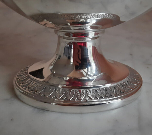 Jugendstil um 1912/13 - große versilberte Saucière von WMF - Hamburg-Amerika-Linie (H.A.P.A.G.) – Bild 6