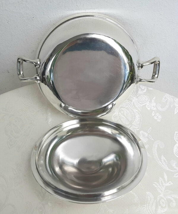 Kleine maritime Servierschüssel / Deckel 1920er Jahre - versilbert Wellner - Hamburg-Amerika-Linie (H.A.P.A.G.) – Bild 5