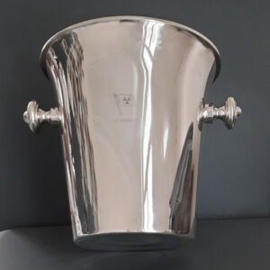 2-teiliger StandChampagnerkühler ca. 1960 – versilbert – Werksentwurf WMF – Passagierdampfer HANSEATIC, Hamburg-Atlantik-Linie