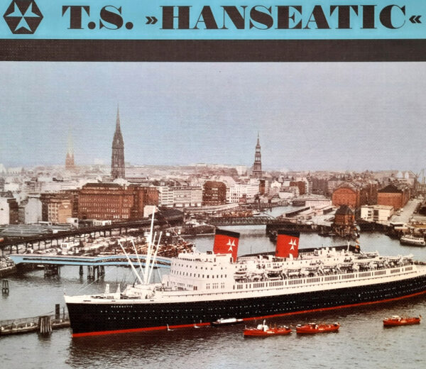 2-teiliger StandChampagnerkühler ca. 1960 - versilbert - Werksentwurf WMF - Passagierdampfer HANSEATIC, Hamburg-Atlantik-Linie – Bild 15