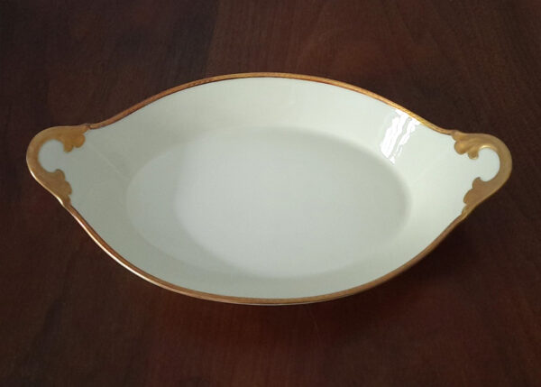 Elegante Anbietschale für Obst, Brot, etc. - Rosenthal Ivory + Vereinigte Werkstätten Bremen - Dampfer BERLIN, Norddeutscher Lloyd 1925 – Bild 7