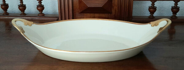 Elegante Anbietschale für Obst, Brot, etc. - Rosenthal Ivory + Vereinigte Werkstätten Bremen - Dampfer BERLIN, Norddeutscher Lloyd 1925 – Bild 6
