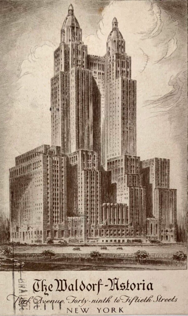 Wunderschöne Bonbonnière um 1935 - versilbert - Mappin & Webb - aus legendärem New Yorker Grandhotel Waldorf Astoria – Bild 10