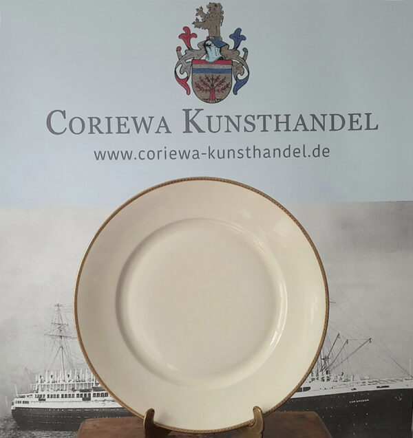 Art Déco  Großer maritimer Teller um 1925  Rosenthal/Vereinigte Werkstätten Bremen  Norddeutscher Lloyd