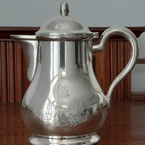 Seltene Portions-Kaffeekanne von 1934  versilbert Original Wellner  TS „Bremen“, Norddeutscher Lloyd
