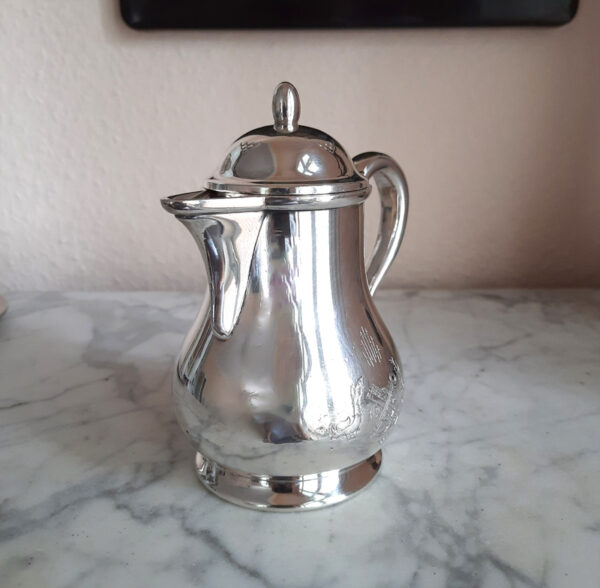 Seltene Portions-Kaffeekanne von 1934  versilbert Original Wellner  TS "Bremen", Norddeutscher Lloyd – Bild 4