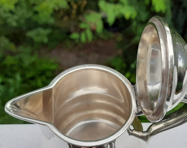 Seltene Portions-Kaffeekanne von 1934  versilbert Original Wellner  TS "Bremen", Norddeutscher Lloyd – Bild 8