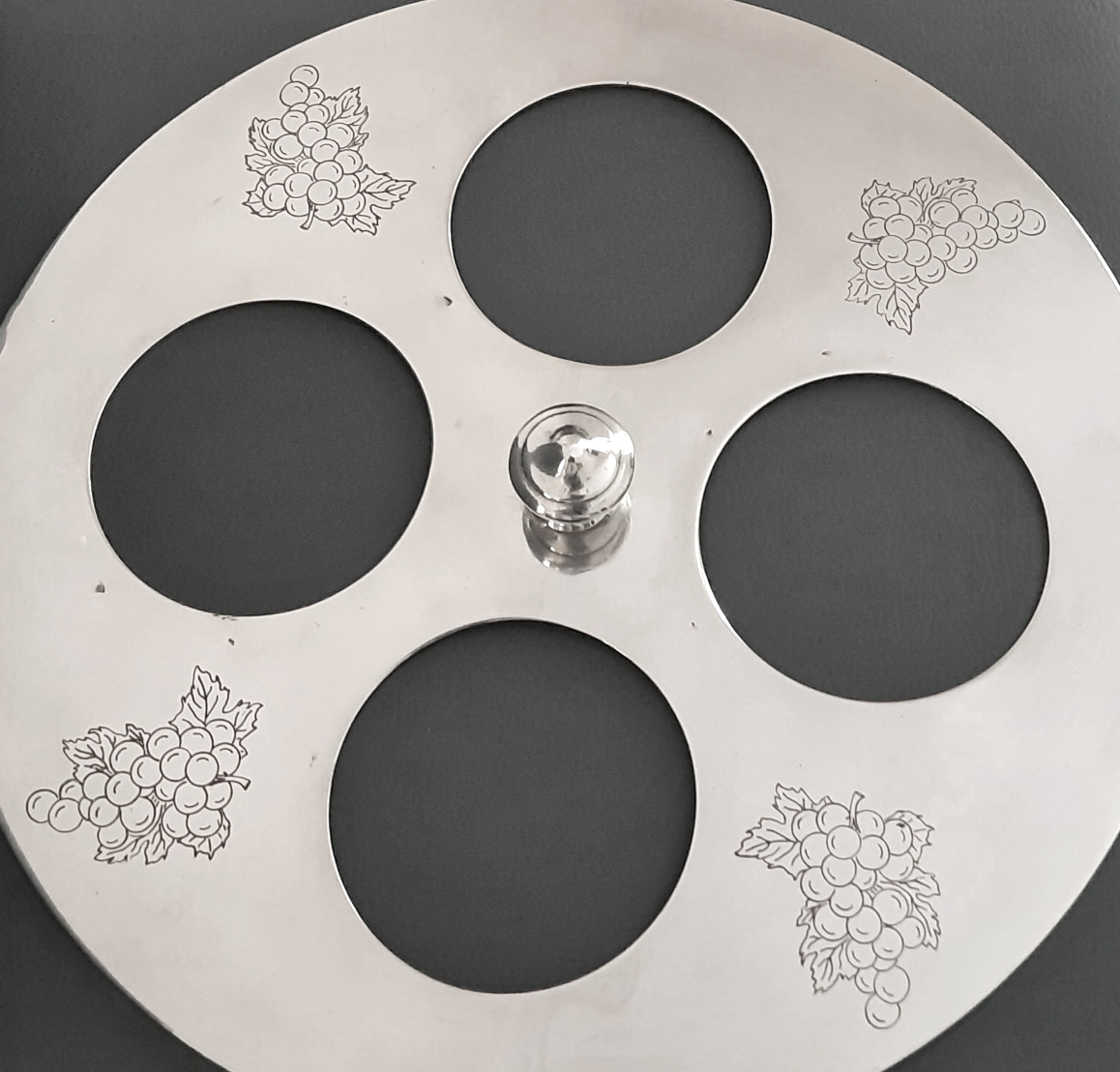 Seltene versilberte Champagnerschüssel 1960er Jahre - Perrier-Jouët, Paris – Bild 5