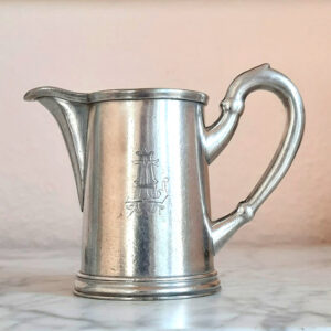 Antikes Milchkännchen um 1915 versilbert Bohrmann Nachf. Frankfurt aus Schweizer GrandHotel