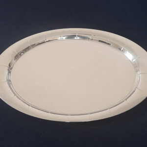 Großes Art Déco Tablett von 1928  versilbert  Berndorfer Metallwarenfabrik  aus legendärem Pariser Palasthotel