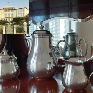 Puristische Eleganz & zeitlose Zurückhaltung: Versilberter Teekern von Christofle  aus französischem Grandhotel an der Côte d’Azur