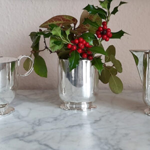 Seltenes Art-Déco-Ensemble 1920er Jahre  WELLNER  versilbert   Hamburg-Süd-Reederei