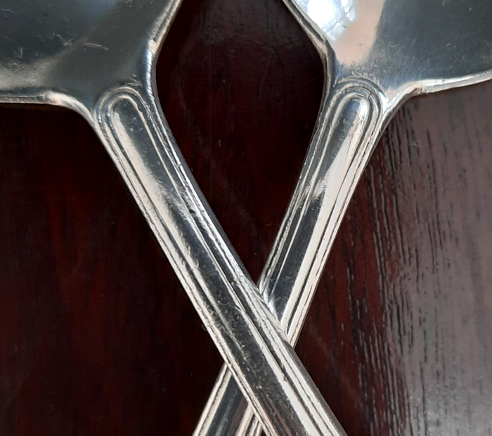 6 maritime Esslöffel von 1929 versilbert Koch & Bergfeld Passagierdampfer BREMEN, Norddeutscher Lloyd – Bild 5