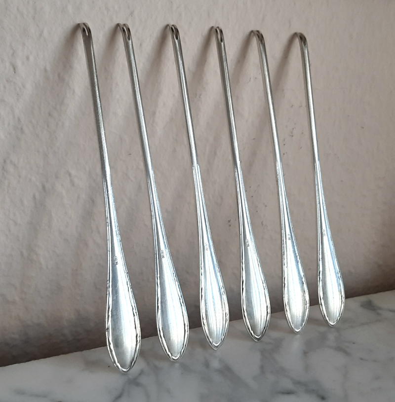 6 Hummergabeln 1929 versilbert, Koch & Bergfeld von Bord des Passagierdampfers BREMEN, Norddeutscher Lloyd – Bild 5