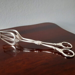 Maritime Gebäckzange um 1910  versilbert  Koch & Bergfeld  Norddeutscher Lloyd, Bremen