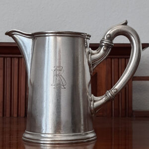 Antikes großes Milchkännchen um 1900  versilbert  Gebr. Hepp  aus Kurhaus im Schwarzwald