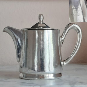 Maritimes Teekännchen von 1929, versilbert Gebr. Hepp, 1st-class-Service Dampfer „BREMEN“, Norddeutscher Lloyd