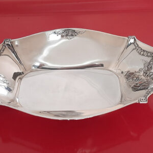 Feiner Jugendstil 1900  versilberte Brot-/Obstschale  Orivit AG  aus dem Pariser Hôtel Majestic