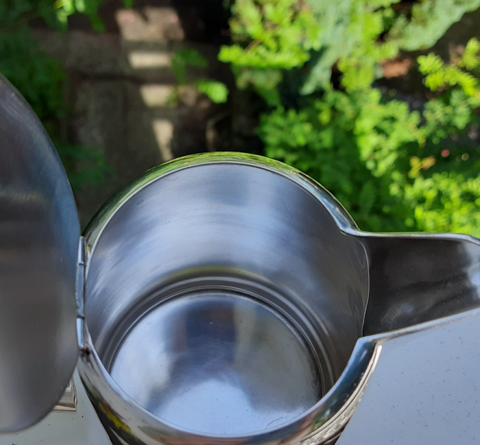 Schweizer Kaffeekanne 1950er Jahre versilbert, Sternegg Schaffhausen, aus Grandhotel in Montreux – Bild 6