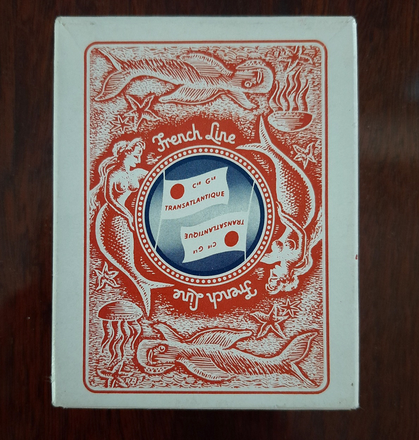 2 Vintage Kartenspiele Compagnie Générale Transatlantique (CGT) French Line 1960er Jahre – Bild 7