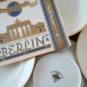 Art Déco  6 Suppenteller um 1925  Rosenthal & Vereinigte Werkstätten Bremen  Passagierdampfer „BERLIN“, Norddeutscher Lloyd