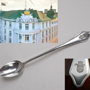 Barlöffel 1920er Jahre, versilbert Gebr. Hepp, aus dem BarService des legendären Hotel ATLANTIC, Hamburg