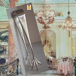 Vintage Eiswürfelzange 1930er Jahre, versilbert  Sheffield  aus Barservice eines Londoner Grandhotels